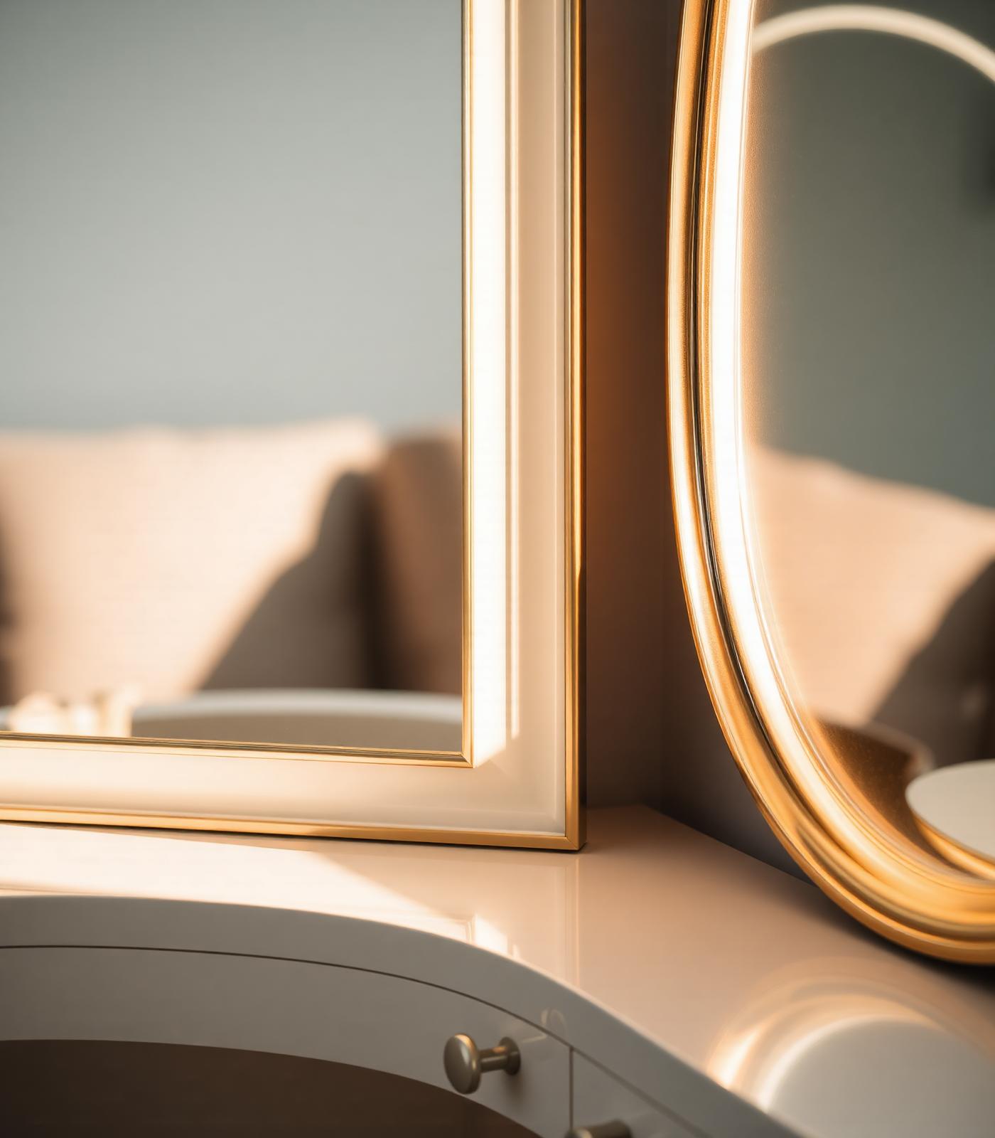 Elegant salon interior detail